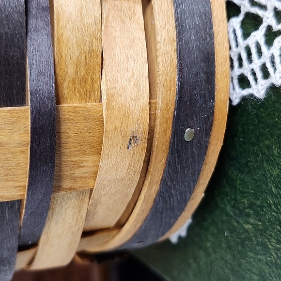 👉*VINTAGE* BRADFORD 1997 "PEANUT" SHAPED BASKET ~MADE IN USA - Picture 5 of 10